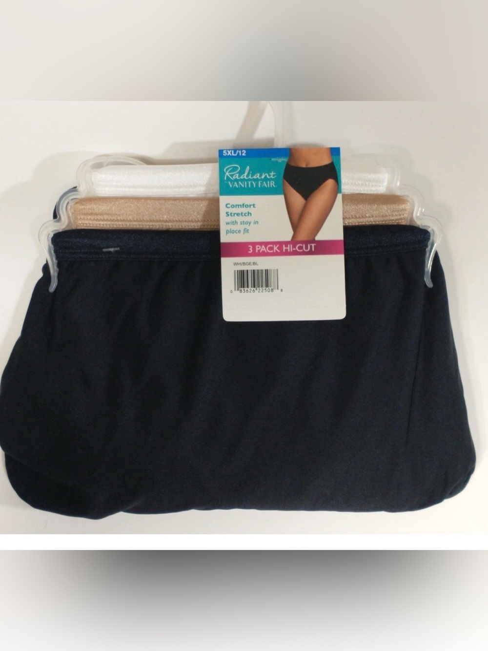 Vanity Fair Radiant Collection Comfort Stretch Brief Underwear 3 pk 5XL 12 New